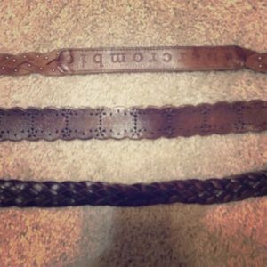 Abercrombie && Aeropostale Belts