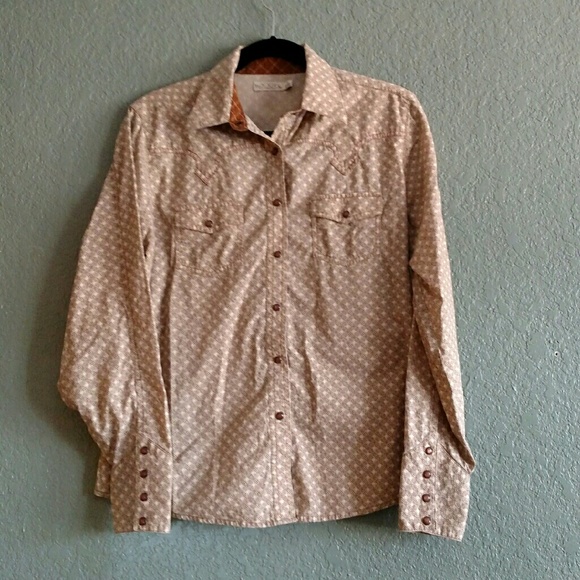 ROCKIES WESTERN long sleeve Cowgirl shirt