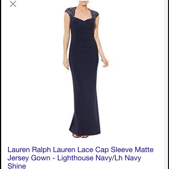 Ralph Lauren navy blue gown