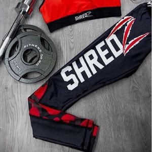 SHREDZ Red Camo Leggings