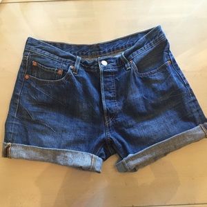 Levi's 501 High Waisted Cutoff Shorts