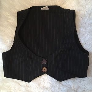 Blazer Crop Buttoned Vest