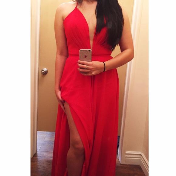 Red Faviana Gown