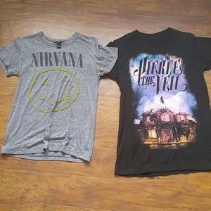 Two band t-shirts
