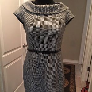 White polka dot dress