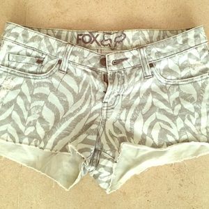 Fox jean shorts