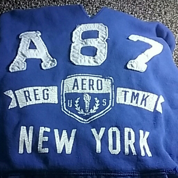 Aeropostale blue hoodie.