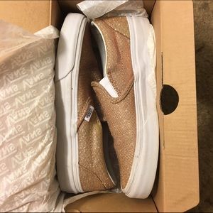 Sz 4.5 BRAND NEW slip on Vans, worn only once