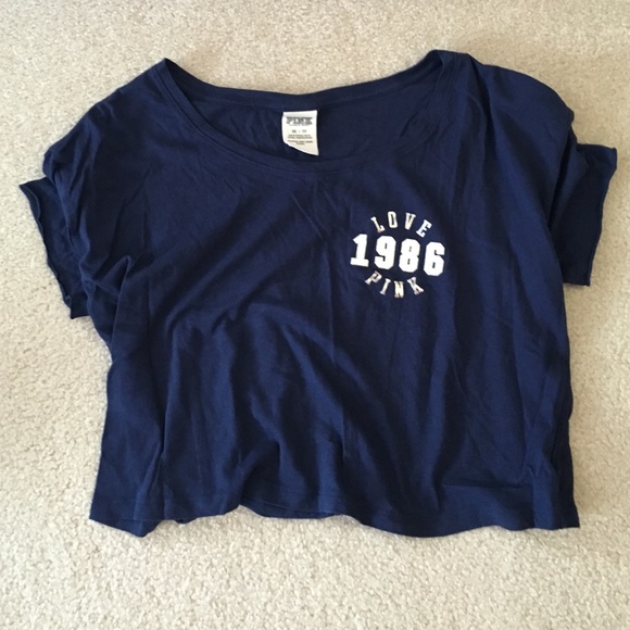 navy crop top