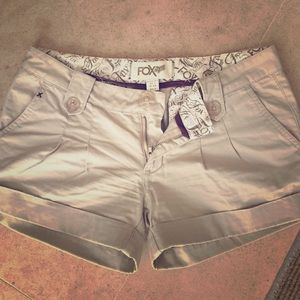 Fox khaki shorts