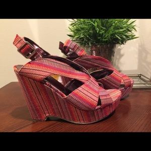 Marked down, must go!!:) Multi color wedges