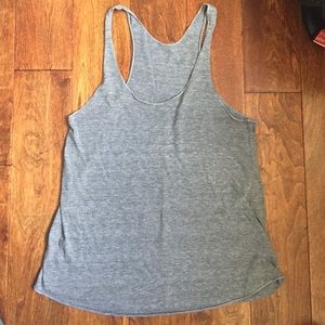 Grey racer back tank