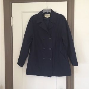 Blue Eddie Bauer Trench Coat