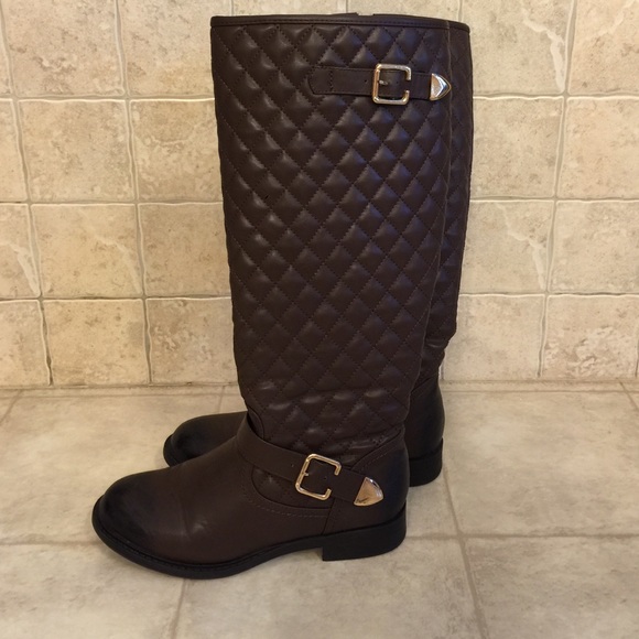 Barely worn quilted riding boots