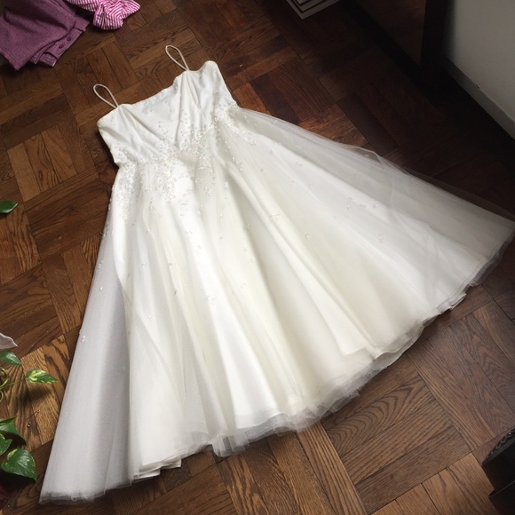 Hand beaded prom dress - Picture 3 of 4