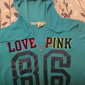 VS Pink Blue and Rainbow hoodie