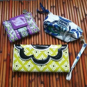 3 Vera Bradley wallets