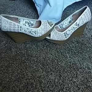 Cute lace wedges