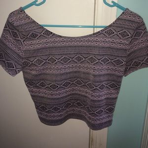 Tribal crop top