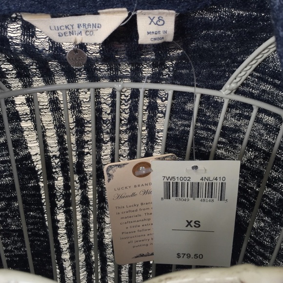 NWT Lucky Brand denim button up cardigan - Picture 3 of 8