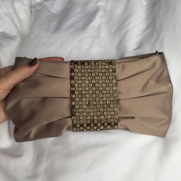 Banana Republic Handbags - Banana Republic clutch purse with optional strap