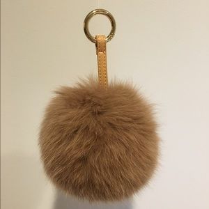 Premium Fox Fur Pom Pom Key Ring / Bad Pendant