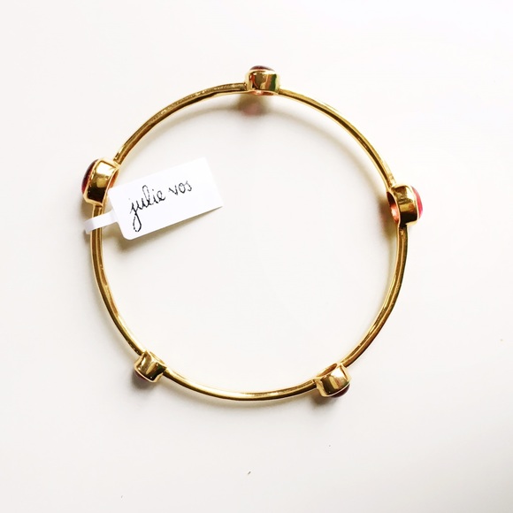 Pink Tourmaline 5 Stone Bangle - Picture 2 of 4