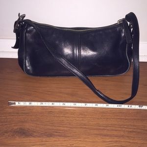 Authentic black coach purse baguette