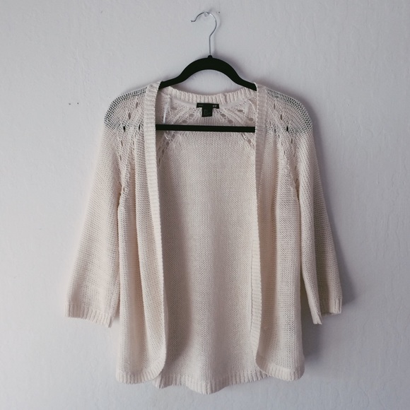 🔴SOLD🔴 Cream Open Knit Cardigan