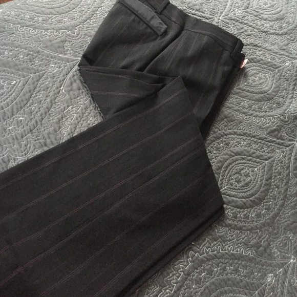 Not for sale: Black cuffed pants with pink stripe - Picture 1 of 3