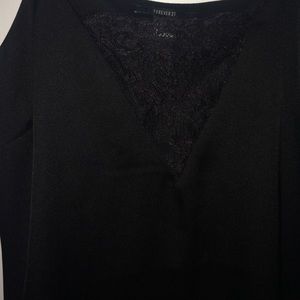 Black tank top with lace