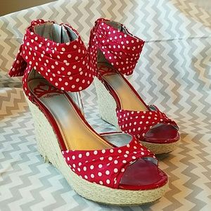 Fergalicious polka dot espadrilles