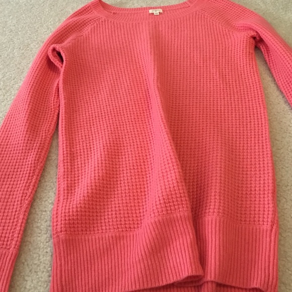 jcrew peach sweater