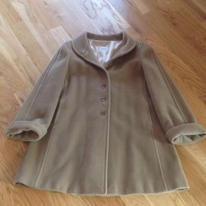 Armani camel swing coat
