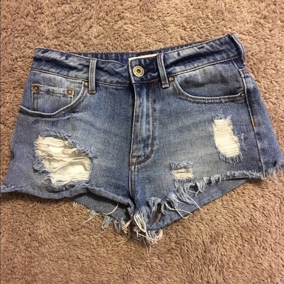 Bullhead High Rise denim shorts