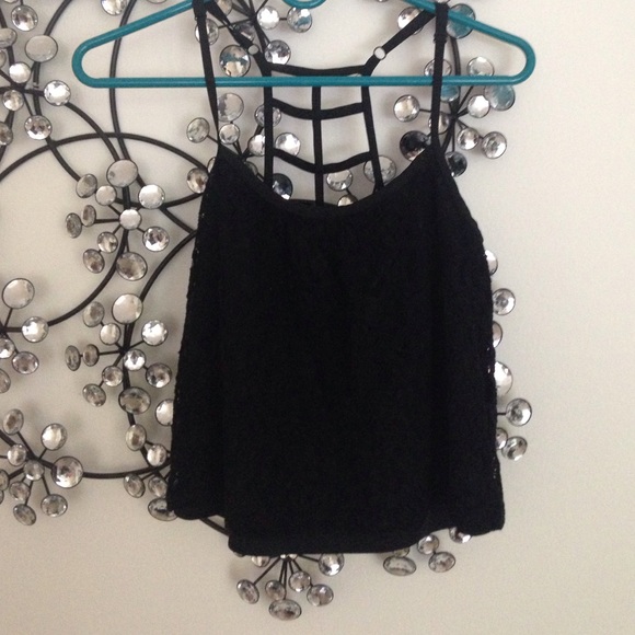 Black crop top for sale!!