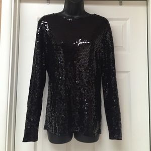 Michael Kors Black sequin top