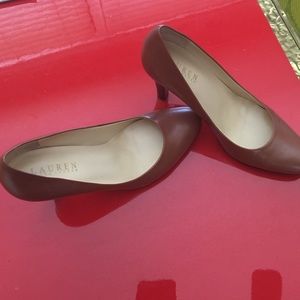 Lauren by Ralph Lauren tan color heels