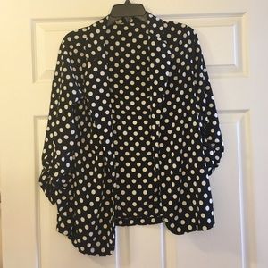 Polka dot blazer
