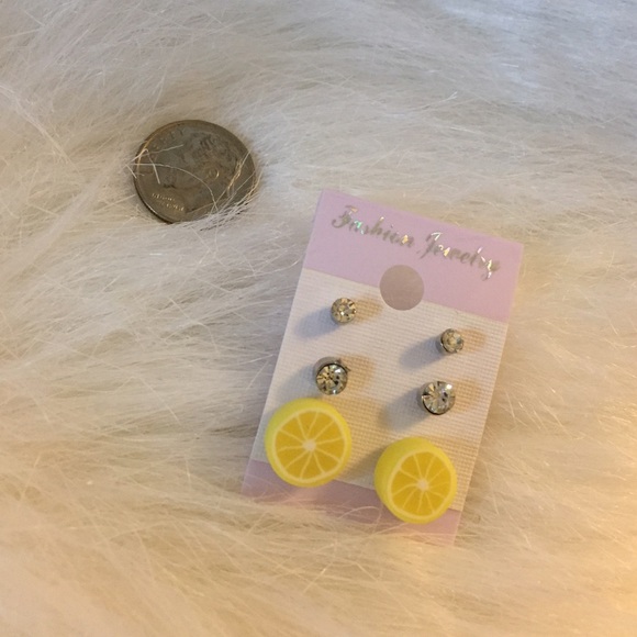 •🍋FRUIT SLICE EARRING SET• - Picture 2 of 3