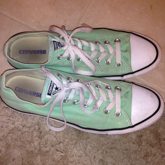 Mint green Converse