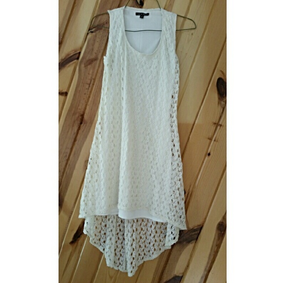 As U Wish  Dresses & Skirts - Crochet High Low Dress