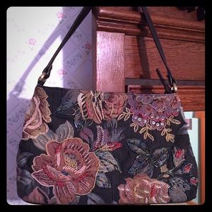 Beautiful Brocade Beaded W/ Sequins Shoulder Bag