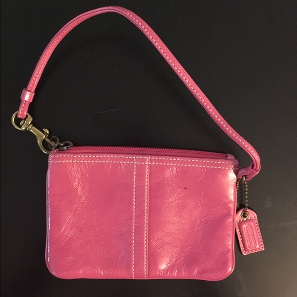 Coach Leather Small Wristlet