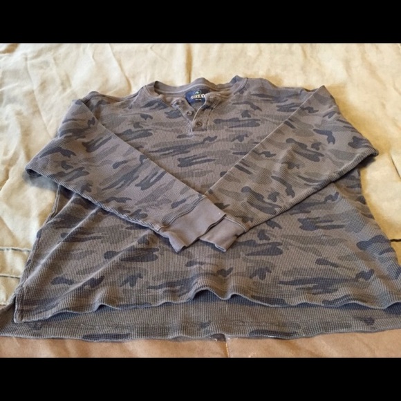 Men's Long Sleeve Camo Thermal
