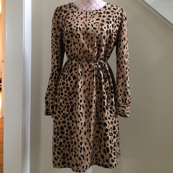 Leopard print dress, size L