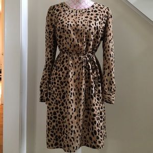 Leopard print dress, size L