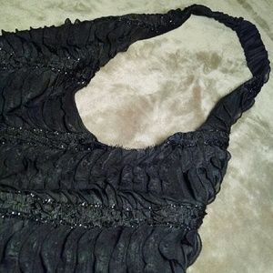 Ruffle and Sparkle Halter