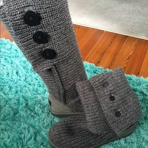 Authentic Knit Grey UGGs