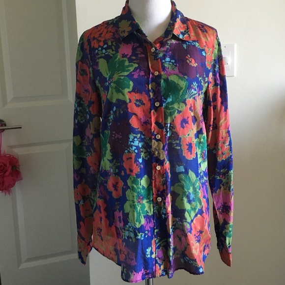 Floral Jcrew button down!